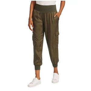 Cinq à Sept Giles Cargo Joggers in Olive Sz S